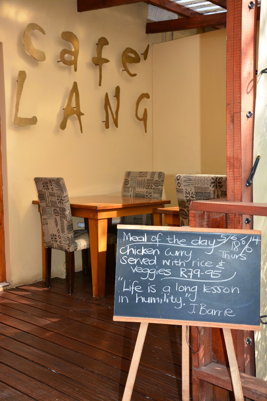 Photography by Ayesha van Staaden Café LANG Coffee Shop Mthatha