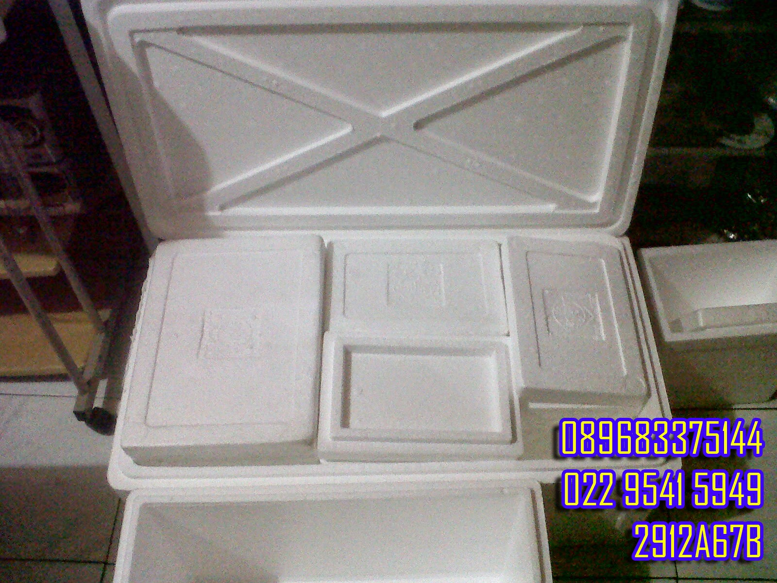 Styrofoam kualitas AG / standar garuda Jual Styrofoam Box Ice Pack