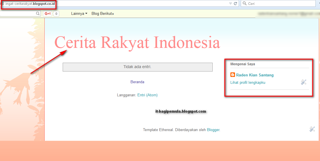 Cara Membuat Blog Cerita | cara membuat blog gratis dengan blogger tutorial it bagi Cara Membuat Blog Cerita | cara membuat blog gratis dengan blogger tutorial it bagi