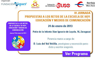 Jornada en Zaragoza sobre Educación y Medios de Comunicación