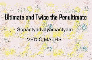 vedic maths