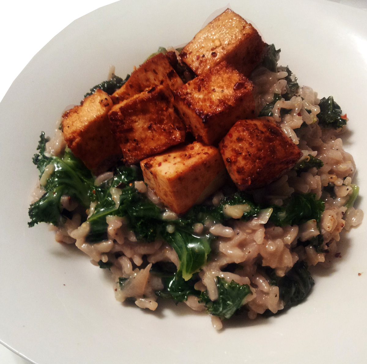 A Profound Hatred of Meat Meyer Lemon & Kale Risotto with Garlic
