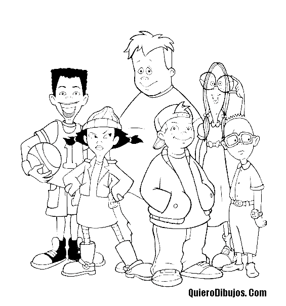 Dibujos para colorear de niños en el recreo Imagui