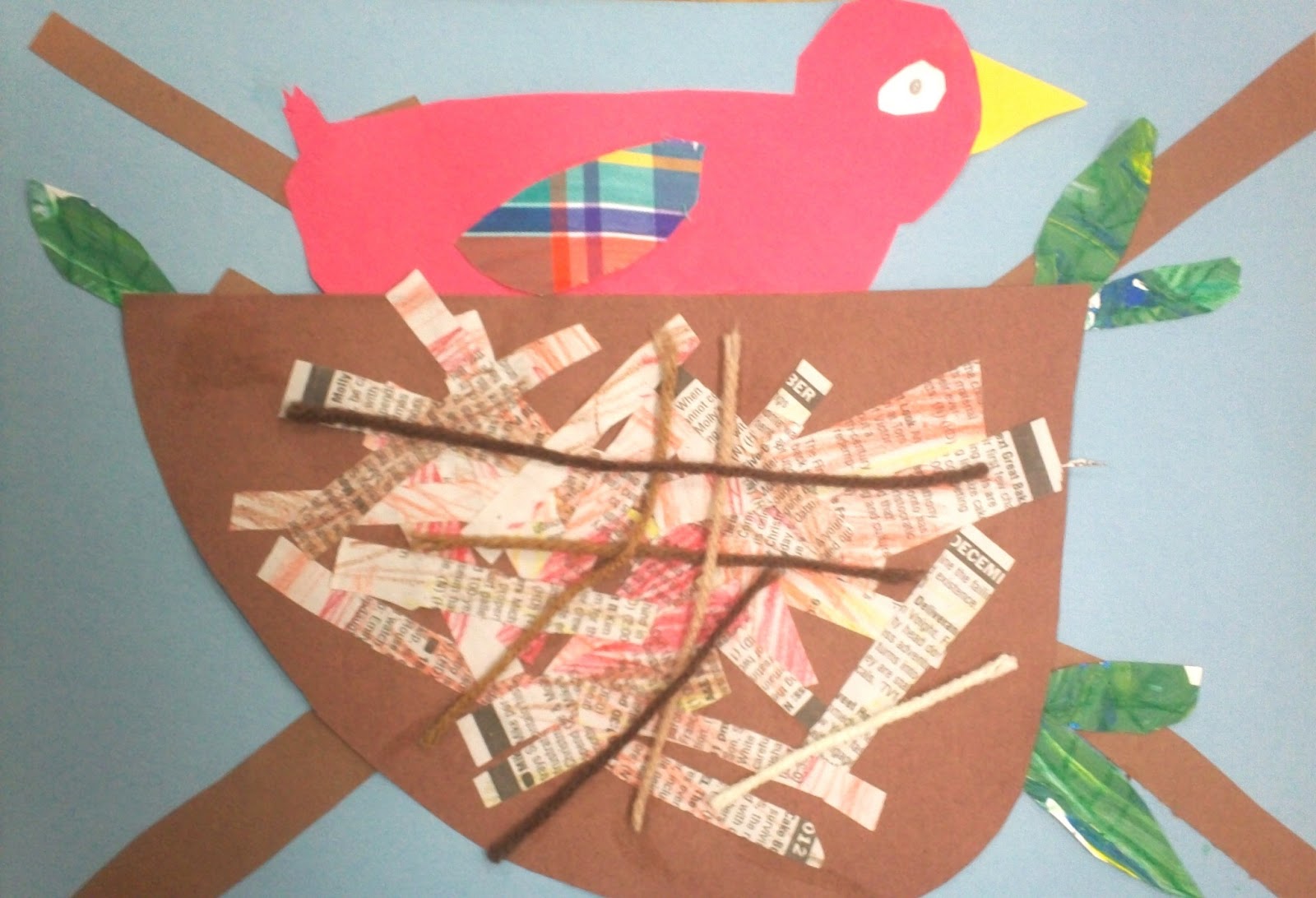 Art With Mr. E Mixed Media Bird Nests 1st Grade