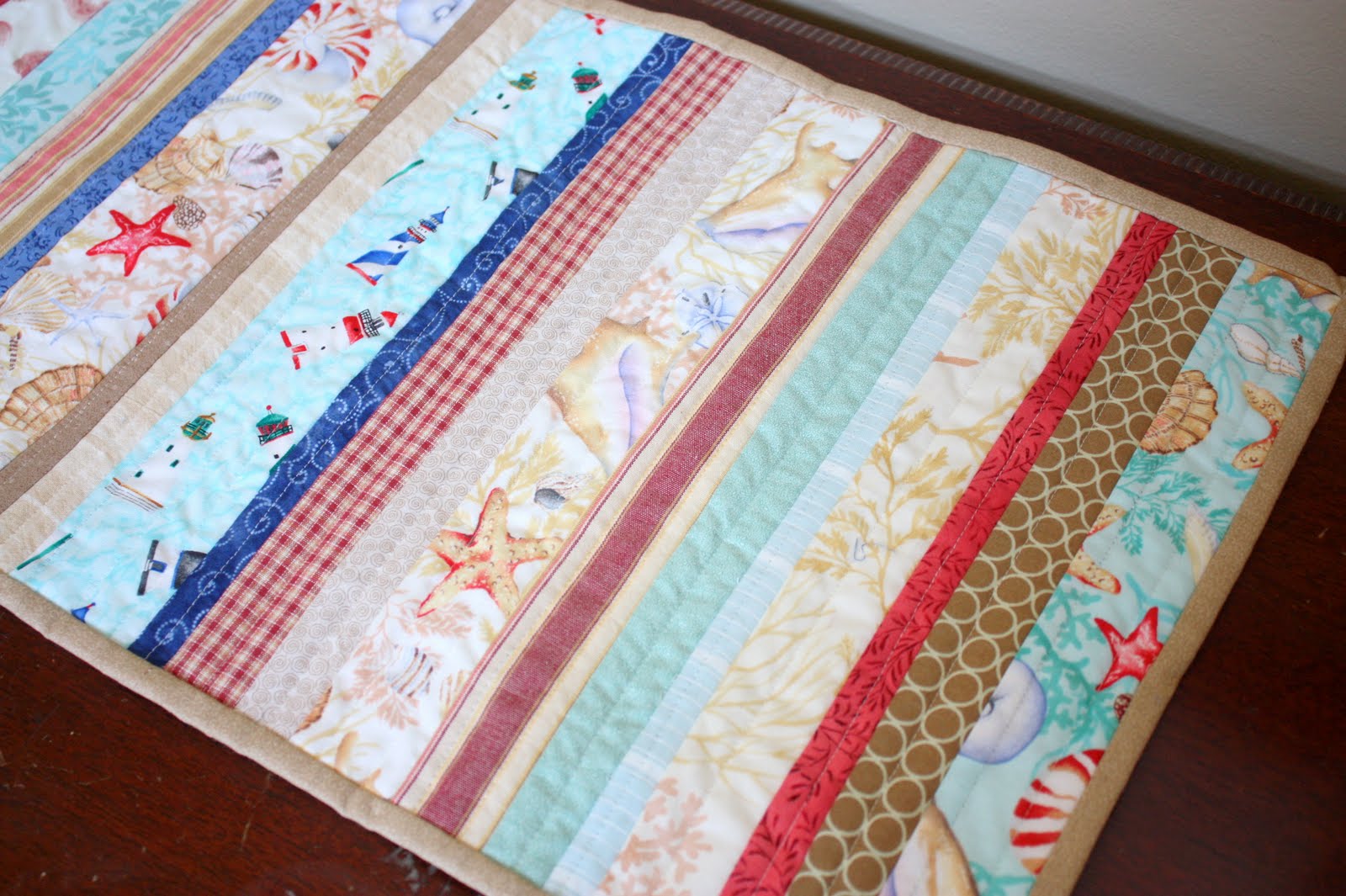 A Summer Table Runner - Diary of a Quilter - a quilt blog