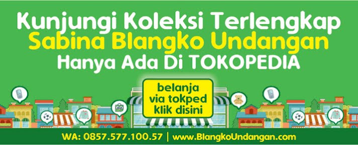 Sabina Grosir Blangko Undangan Di Tokopedia