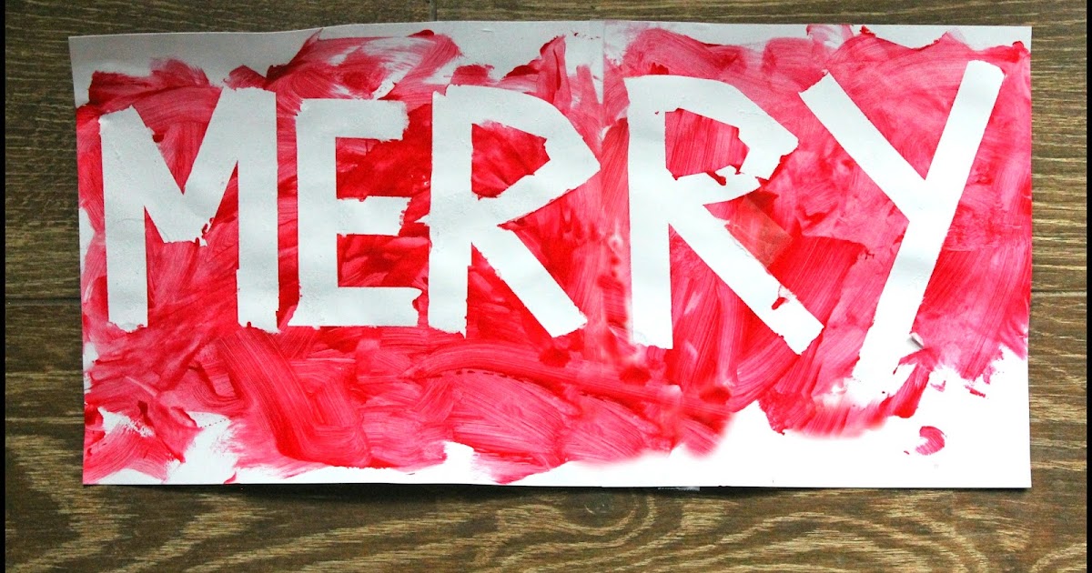 House of Burke Tape Resist Holiday Signs