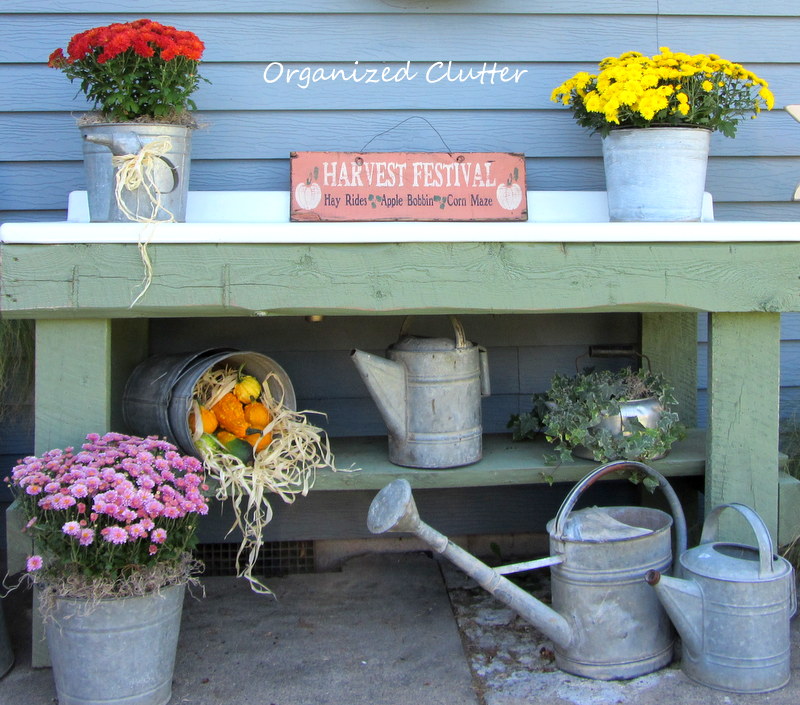 An Early Fall Potting Bench Organized Clutter