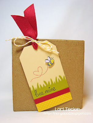 Bee Mine Tag-designed by Lori Tecler-Inking Aloud-stamps from Lawn Fawn Bee Mine Tag-designed by Lori Tecler-Inking Aloud-stamps from Lawn Fawn