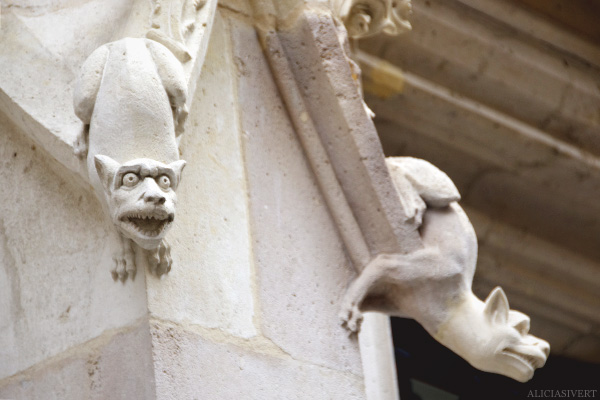 aliciasivert, alicia sivertsson, rouen, france, house, wall, gargoyle, animal, monster, fasade, frankrike, hus, fasad