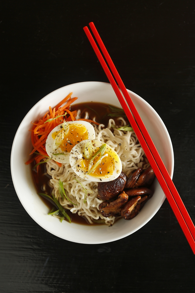 The Chubby Vegetarian Vegetarian Shiitake Ramen