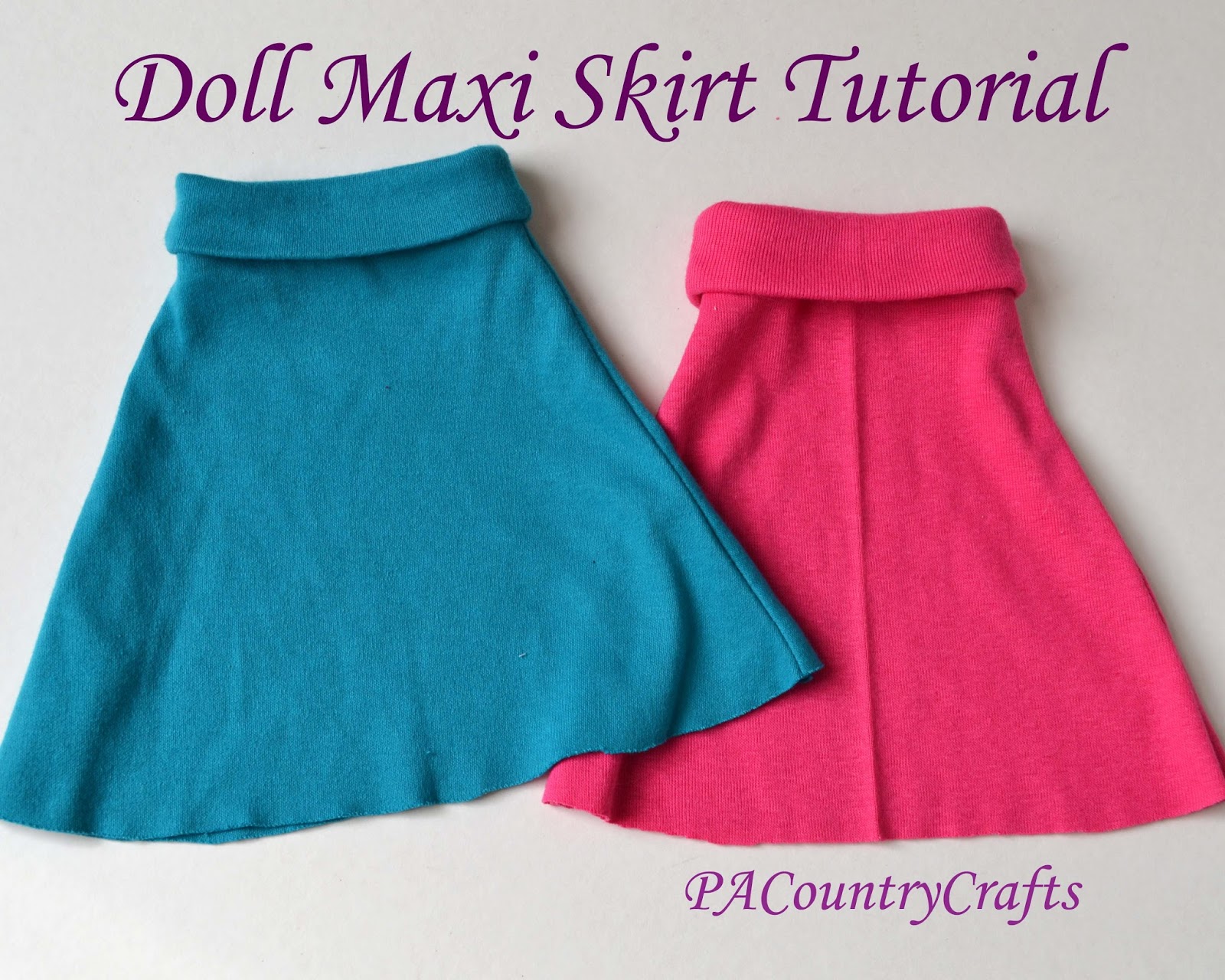 Easy Doll Maxi Skirt Tutorial PA Country Crafts