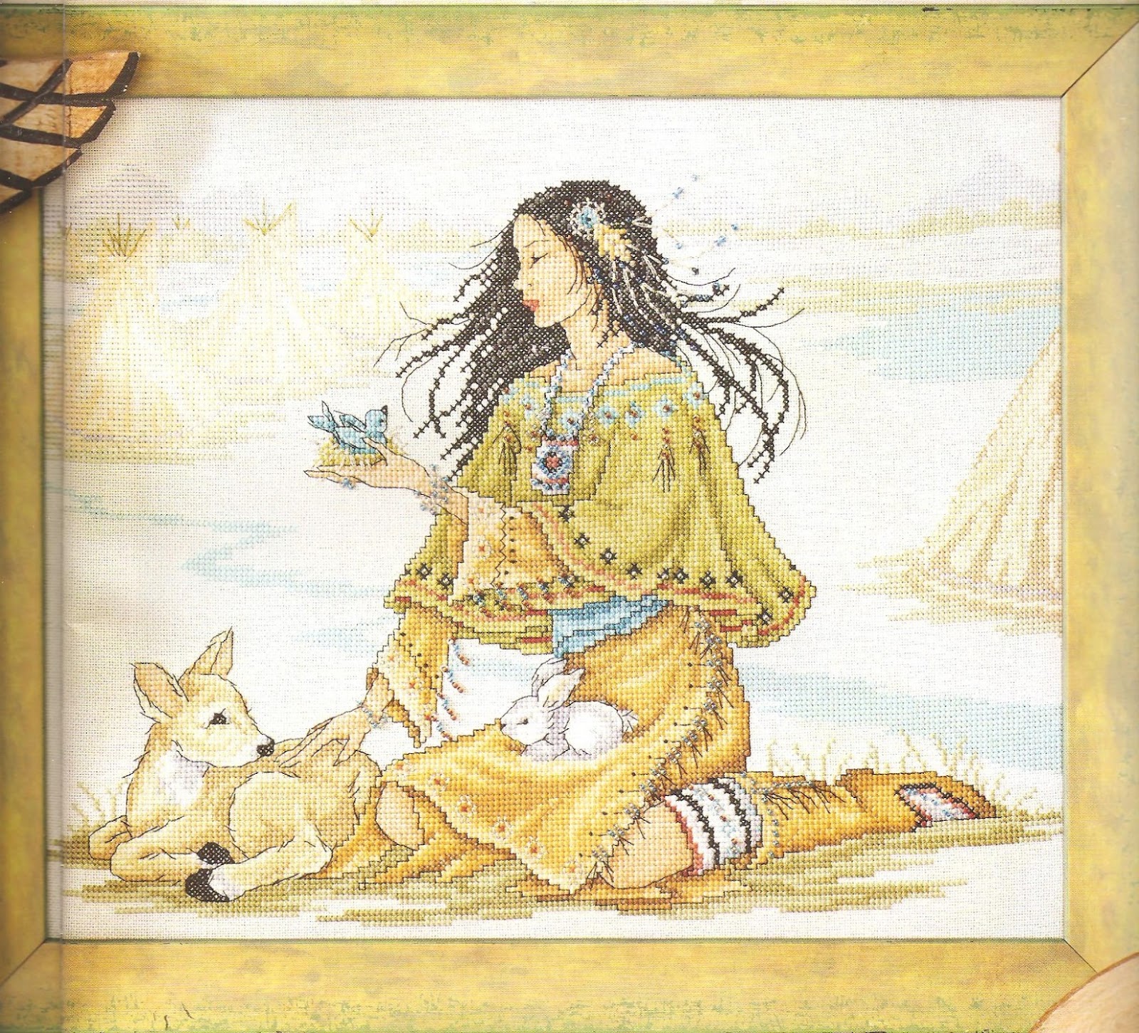 Cross Stitch Favorites Native American Maiden