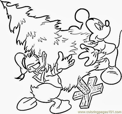 Disney Christmas Coloring Pages 9