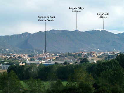 Panoràmica vers el nord-est des del Serrat de la Miraculosa Panoràmica vers el nord-est des del Serrat de la Miraculosa