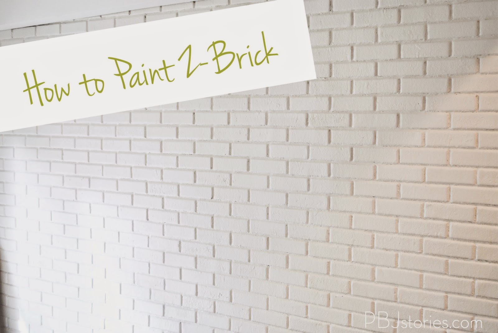 Pbjstories How To Paint An Interior Brick Wall Pbjreno