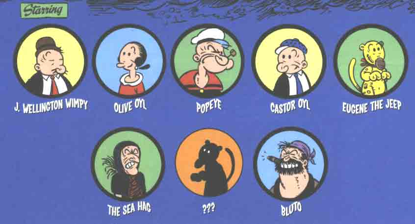 Characters From Popeye