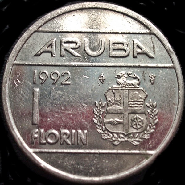 Monedas de México y el Mundo Aruba Un Florin de 1992