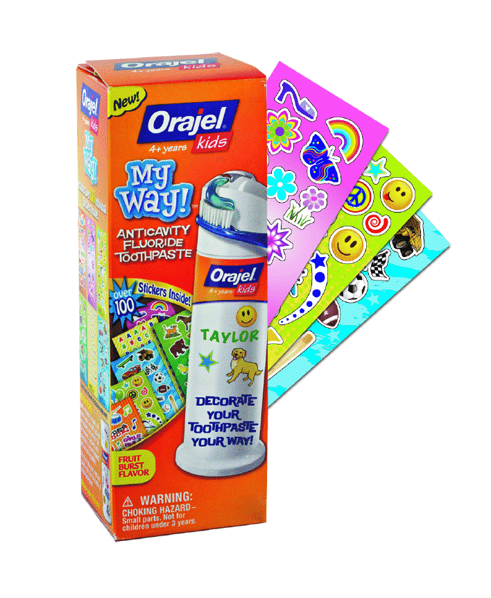 WIN Arm and Hammer Spinbrushes and Orajel Toddler My Way! Training Toothpaste 24/7 Moms