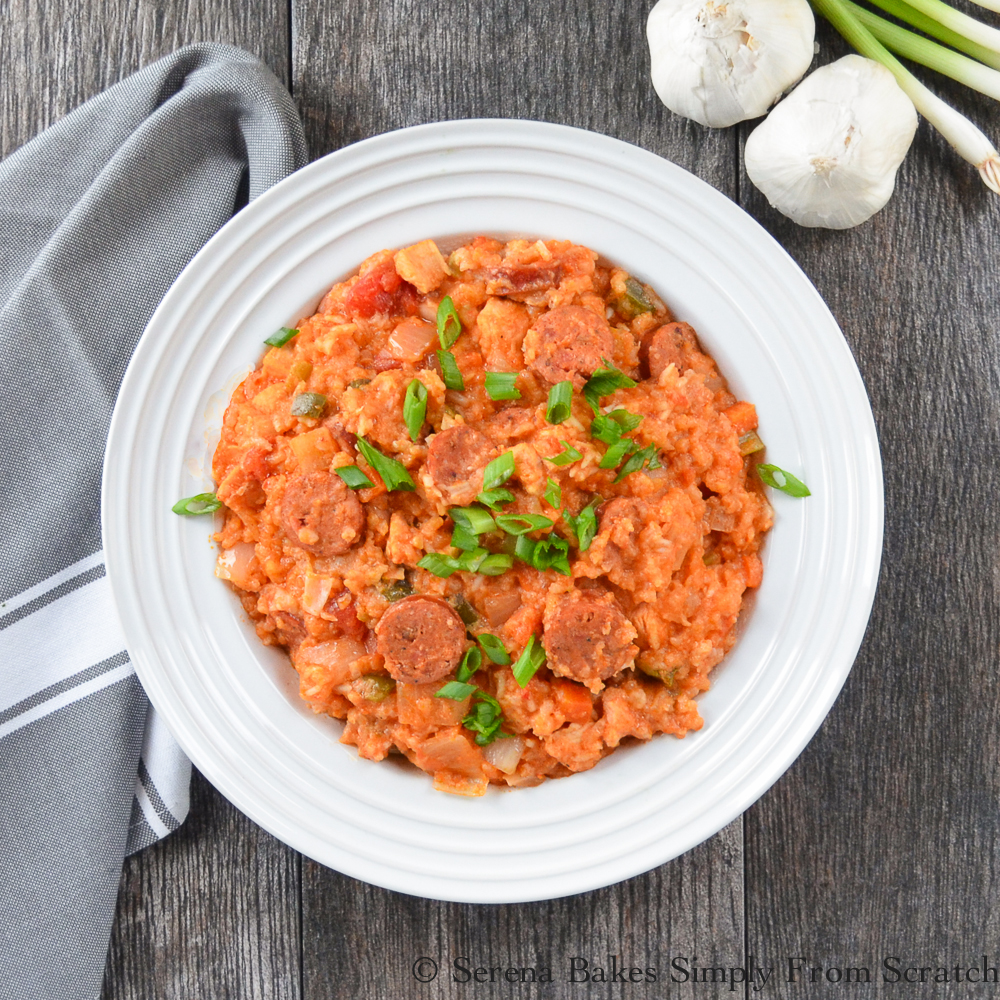 Crock Pot Chicken and Sausage Jambalaya Serena Bakes Simply From Scratch