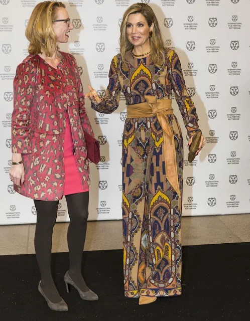 Queen Maxima of The Netherlands attends the official opening of the 45th edition of Rotterdam International Film Festival (IFFR)