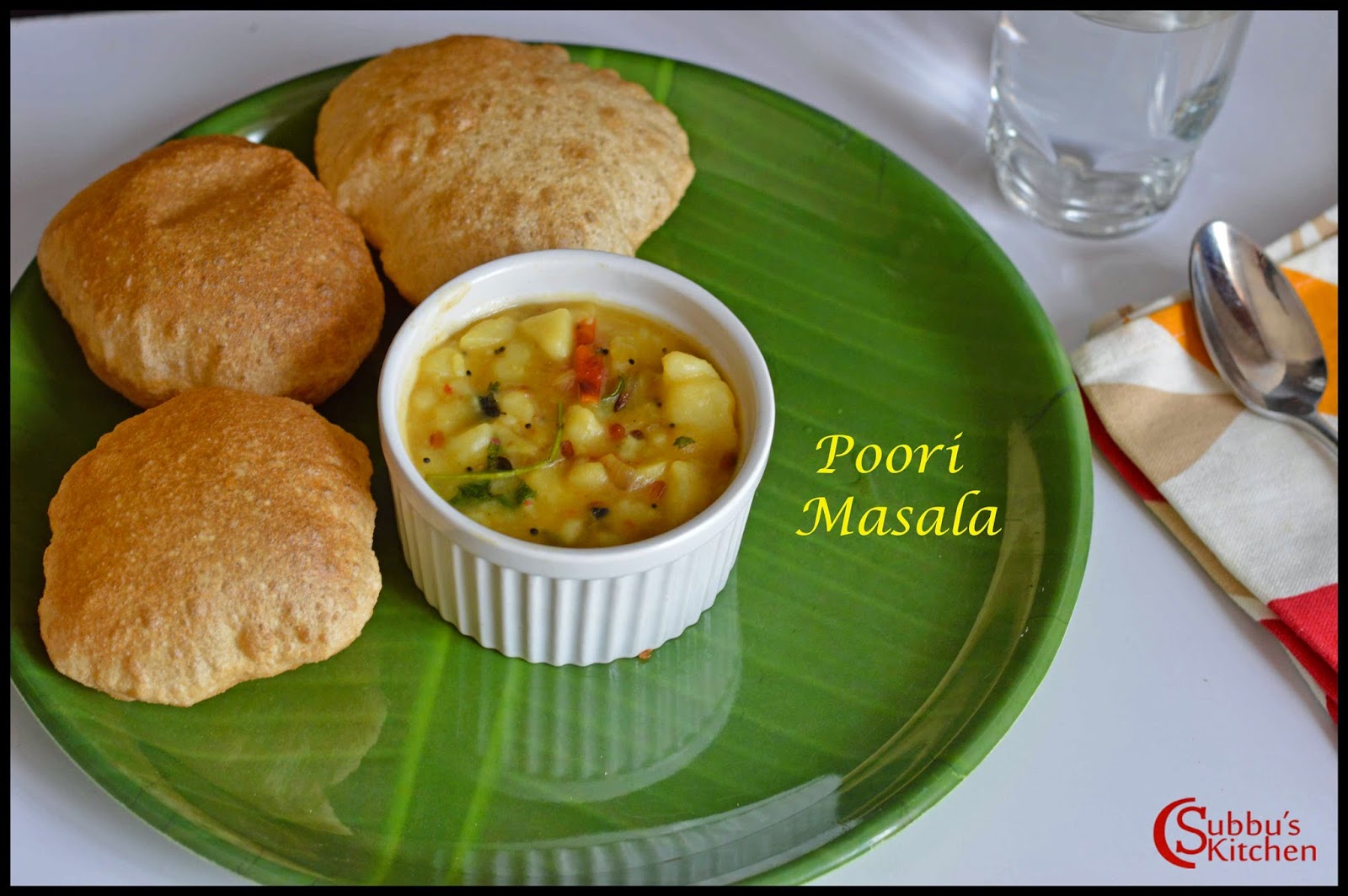 Poori with Masala Poori with Masala