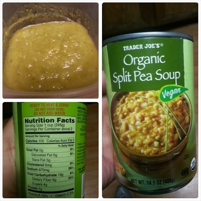 Shannon's Lightening the Load Trader Joe’s Organic Split Pea Soup