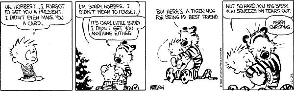 and for the second year in a row the christmas eve post goes to bill wattersons calvin and hobbes - What To Get My Best Friend For Christmas and for the second year in a row the christmas eve post goes to bill wattersons calvin and hobbes - What To Get My Best Friend For Christmas