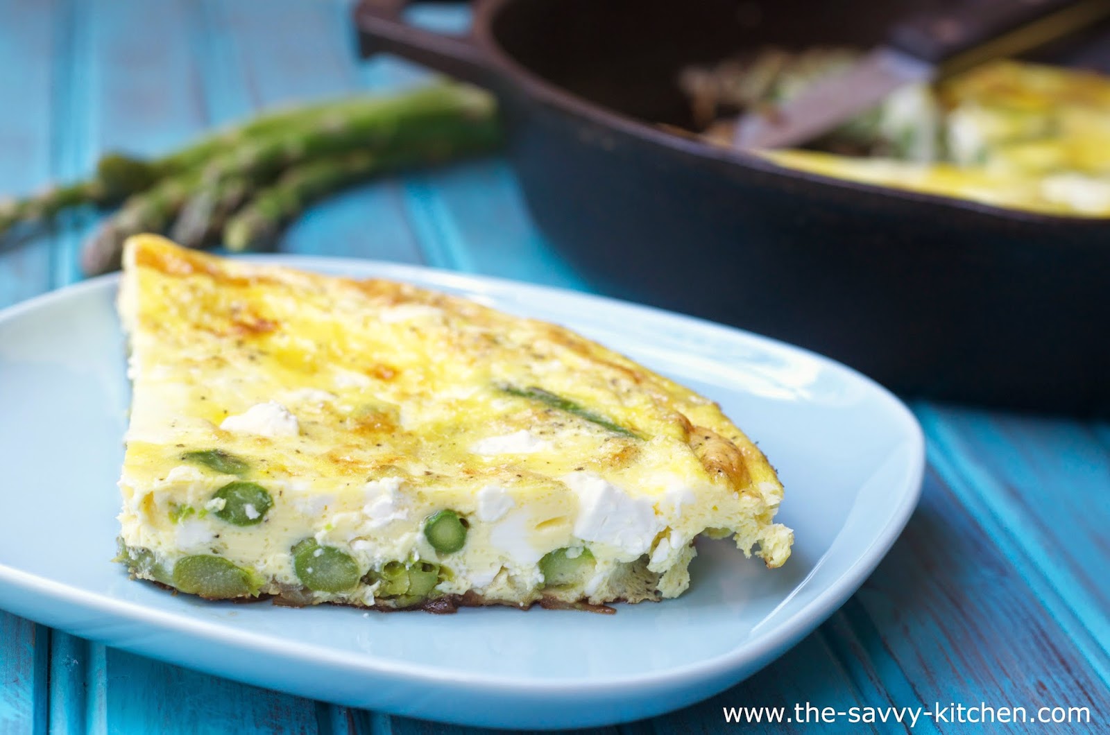 The Savvy Kitchen Asparagus and Feta Frittata (GlutenFree)