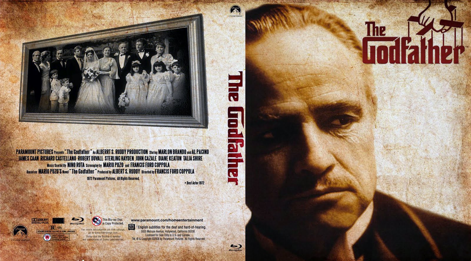 The Godfather Dvd Disk Cover The Godfather Dvd Disk Cover