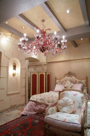 silver ceiling beams for bedroom interior