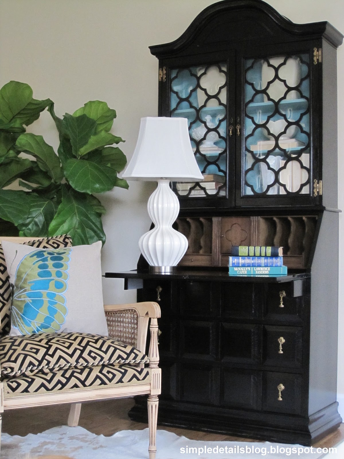 Simple Details secretary desk transformation...