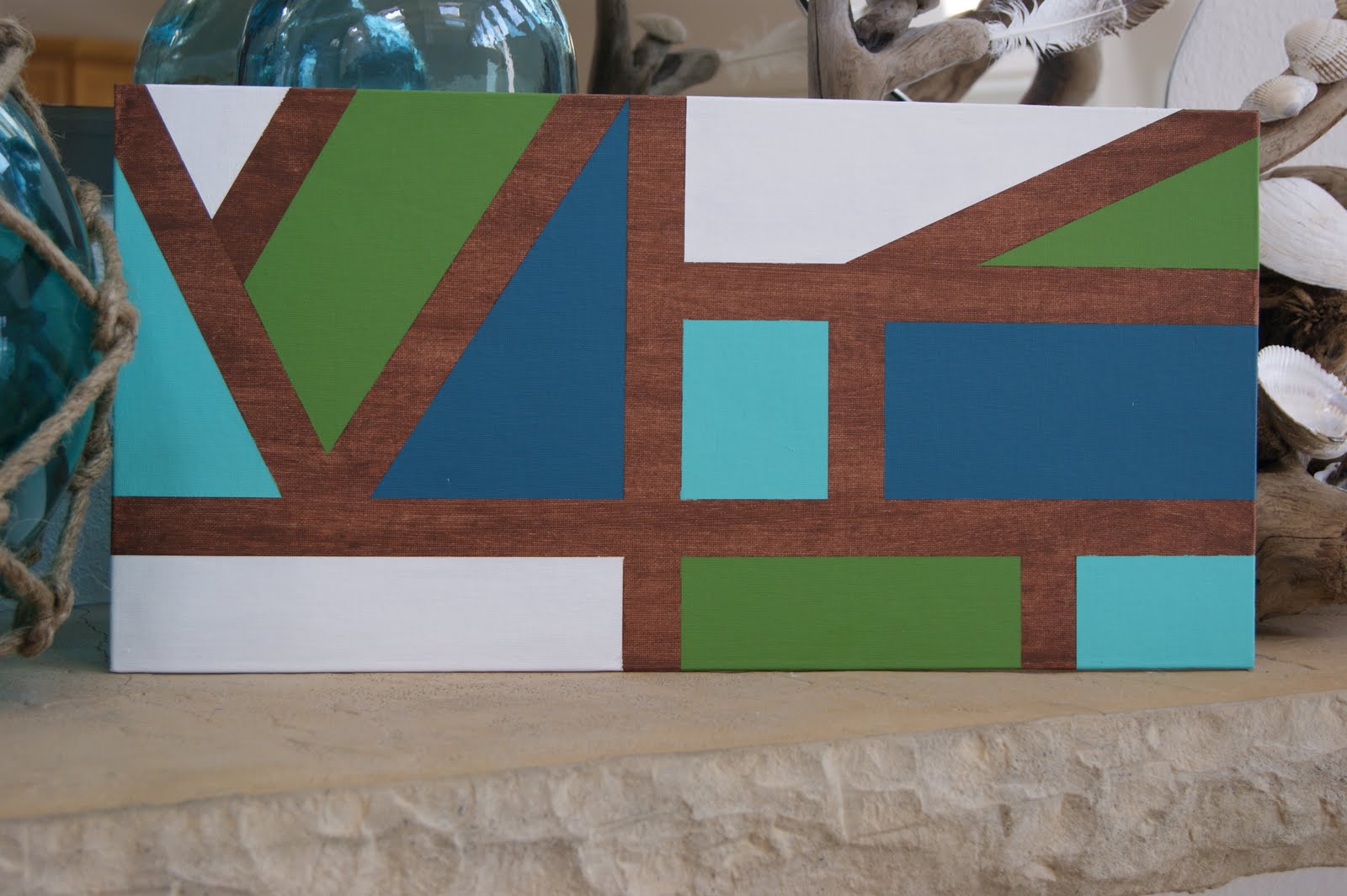 michelle paige blogs Painters Tape Canvas Art