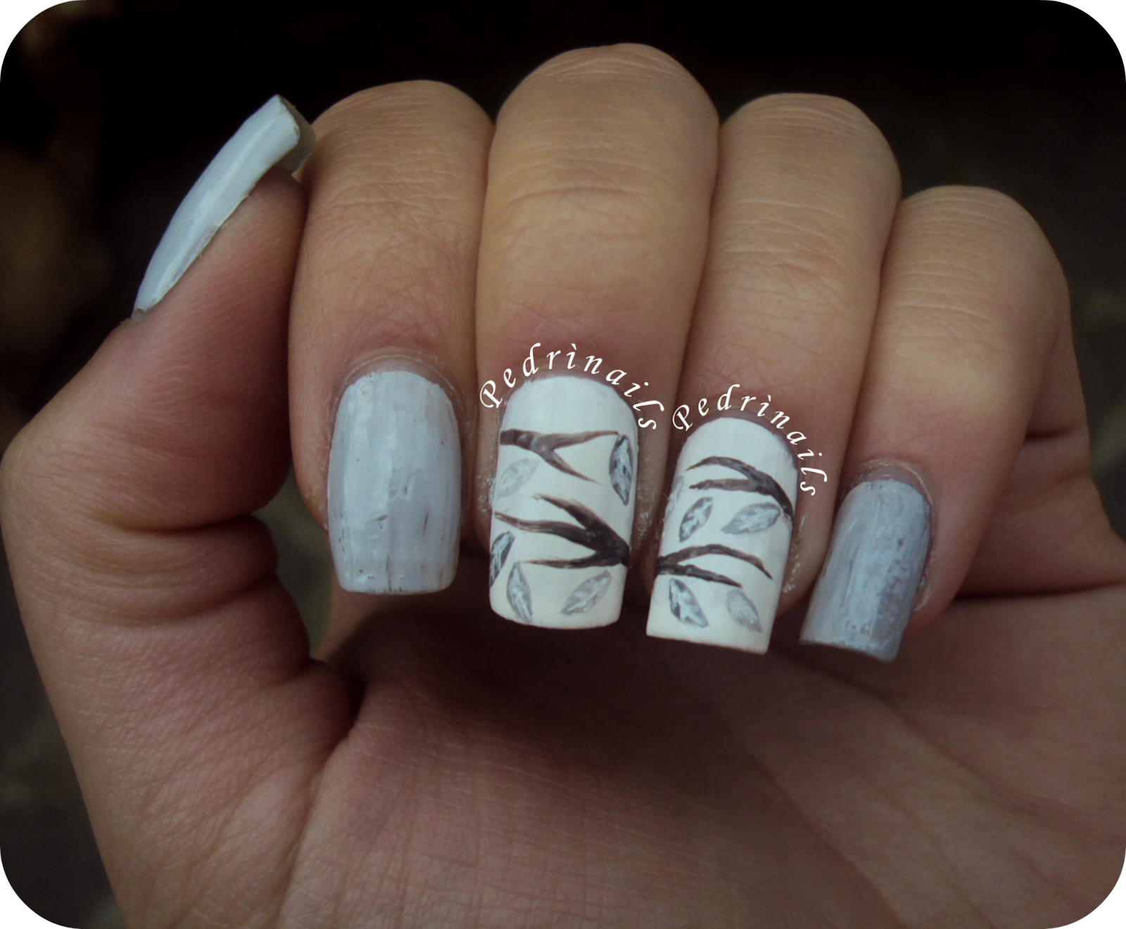 Nail art autunnale ispirata a Christabell Nails - photo © Pedrìnails