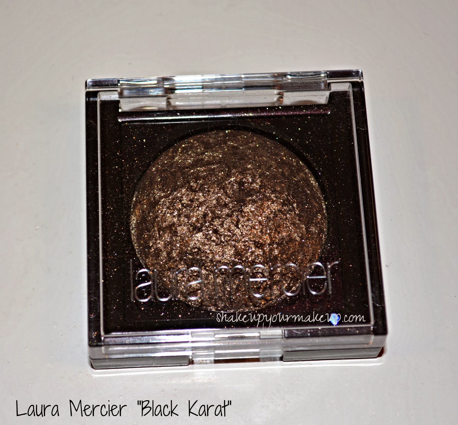 Swatches Laura Mercier Baked Eye Colour "Black Karat" Shakeup Your