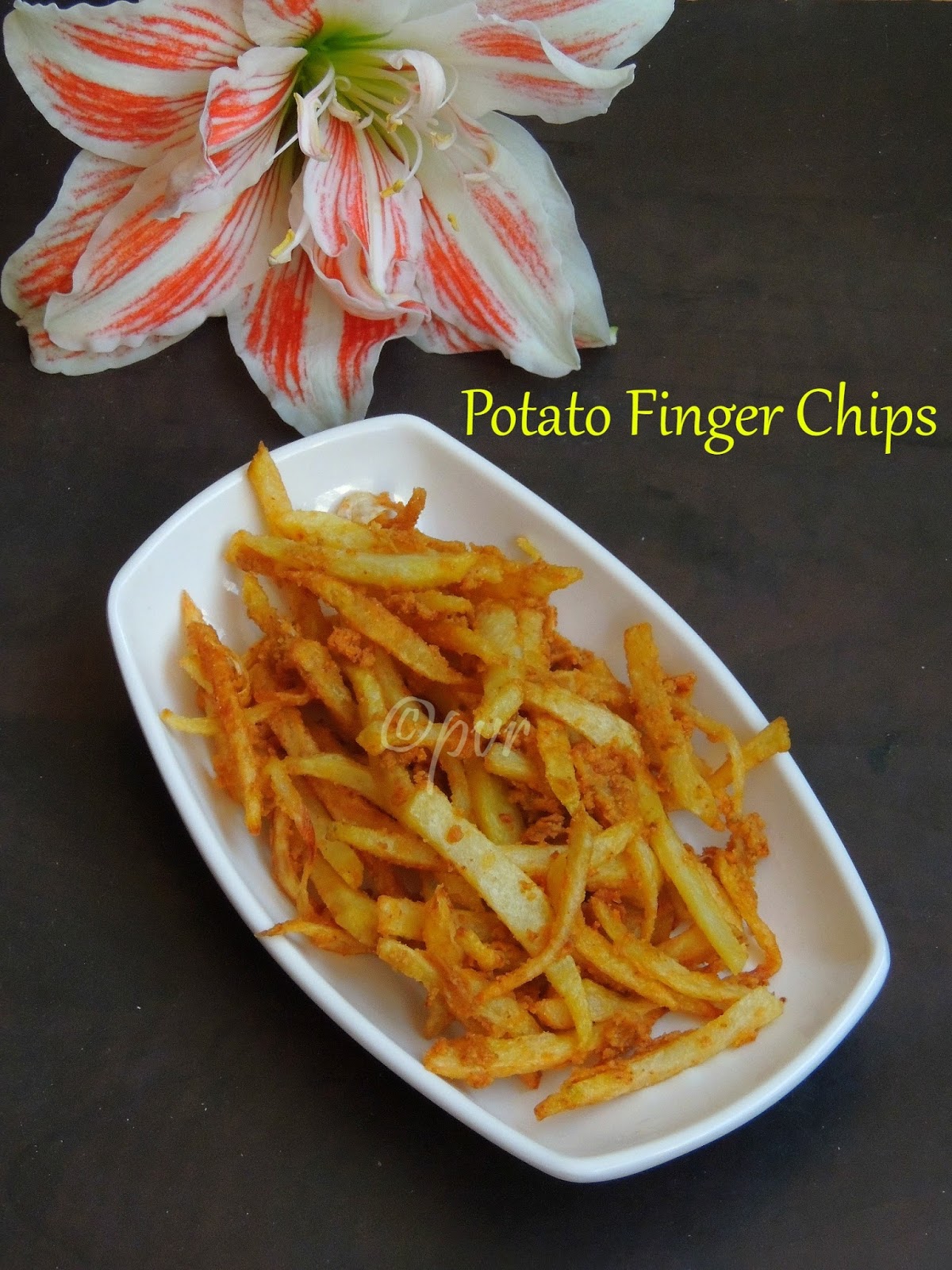 Priya's Versatile Recipes Crispy Potato Finger Chips MonsoonMojo