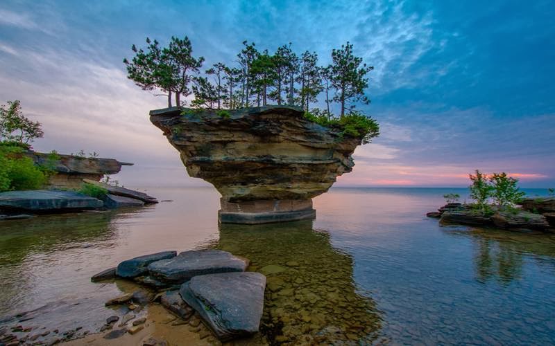 Turnip Rock Port Austin, Michigan Never Ever Seen Before
