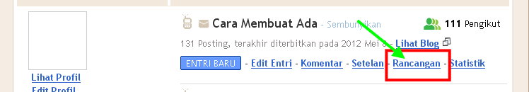 Dasbor Rancangan