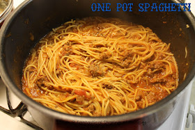 One Pot Spaghetti - with an ingredient that you normally don't find in spaghetti that blows it out of the water! #spaghetti #pasta #dinner