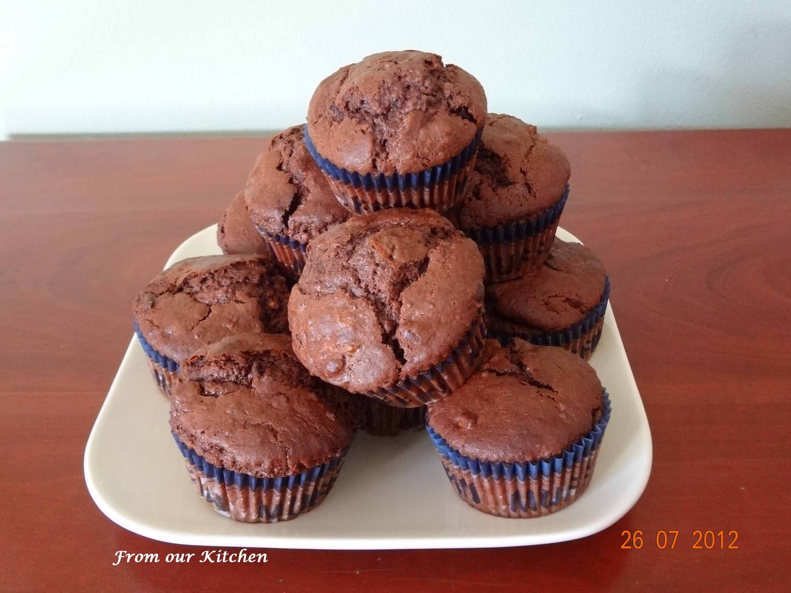 From Our Home Choc Brownie Muffins