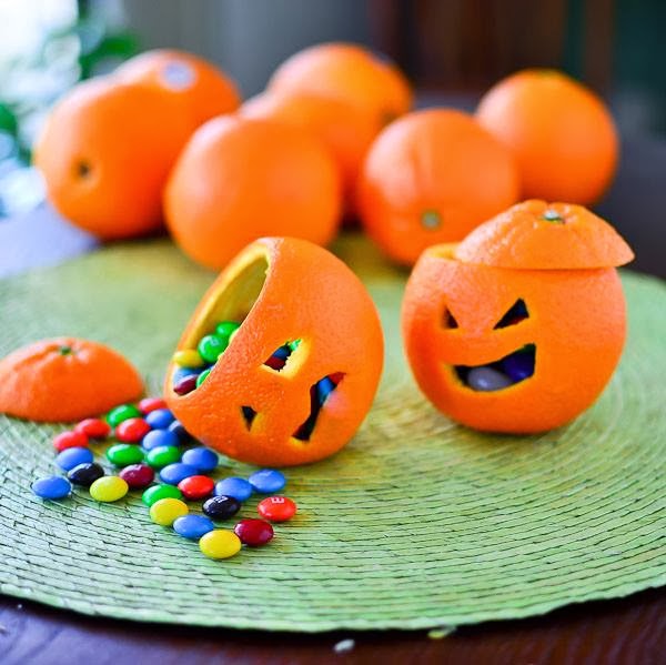 Manualidades para Halloween Naranjas con dulces Haz Manualidades
