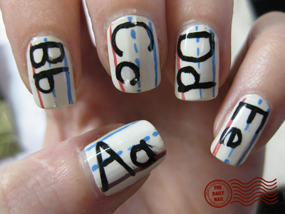IDEAS ARE AUTOMATIC: 17: Back to School Nail Art