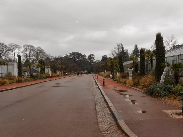 Parc de la tête d'or sous la pluie Promenade au Parc de la tête sous un ciel gris
