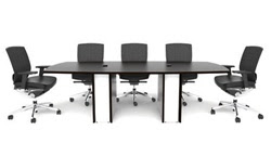 White Glass Conference Table