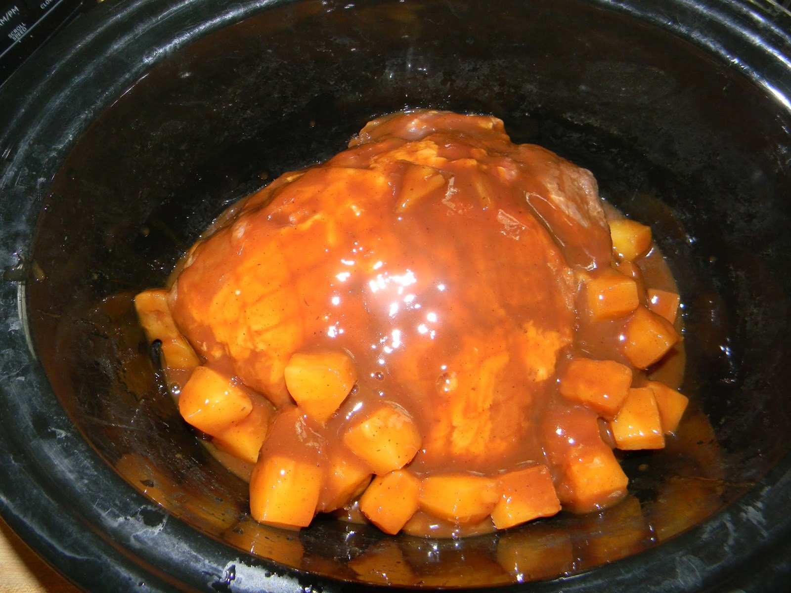 Growing to Four BBQ Pineapple Pulled Pork Crock Pot Freezer Meal