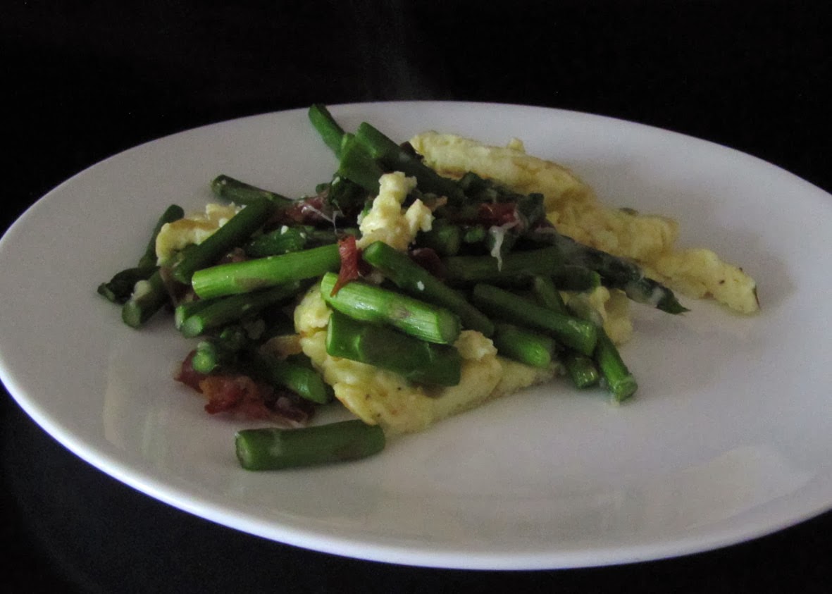 Smells Like Food in Here Roasted Asparagus Frittata with Crispy Prosciutto