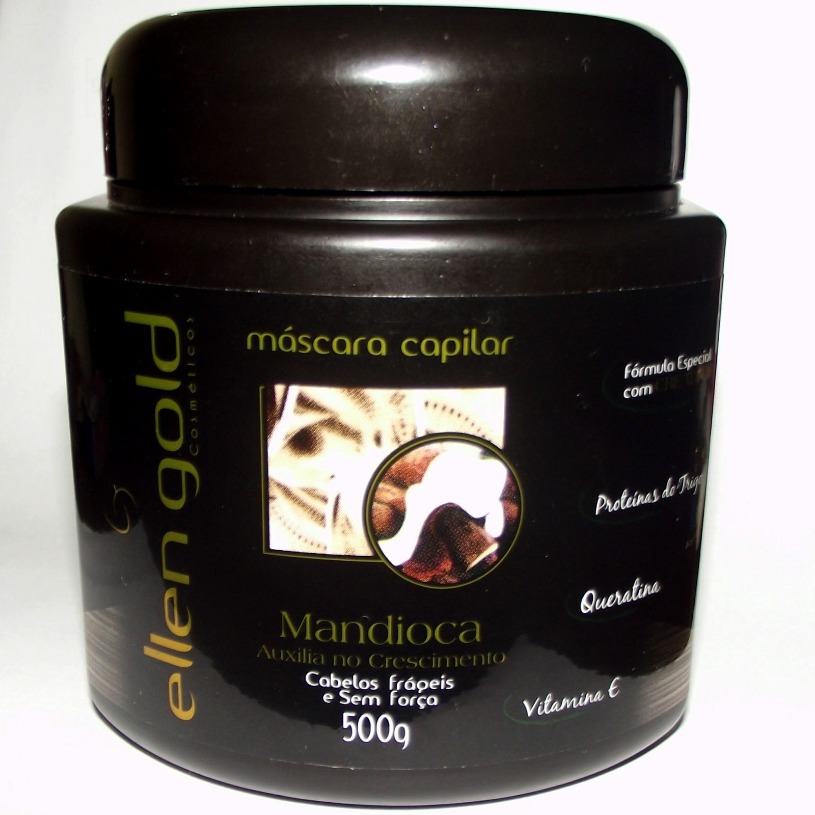 Resenha Máscara Capilar de Mandioca Ellen Gold todameninamulher