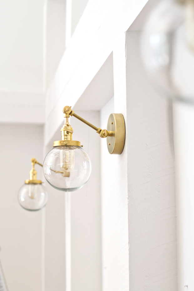 DIY Brass Sconce Tutorial sarah m. dorsey designs Bloglovin