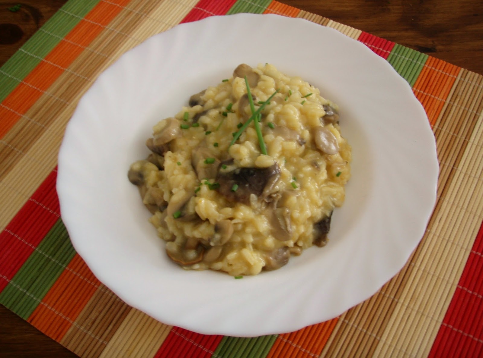 El tiempo entre cucharas Risotto de setas con parmesano