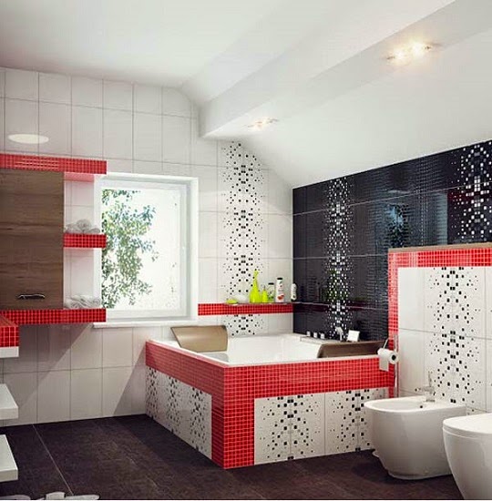 inilah desain warna warni keramik minimalis kamar mandi modern terbaru